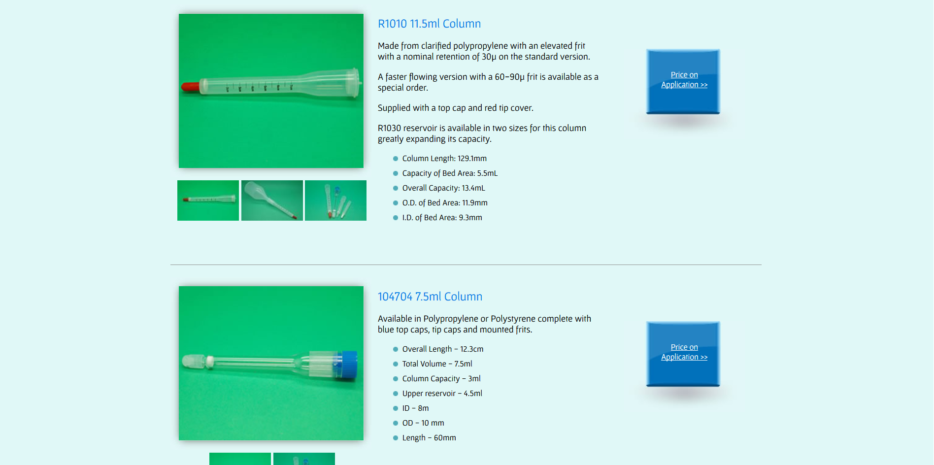 Sample of the design work on the Rockbourne Scientfic website